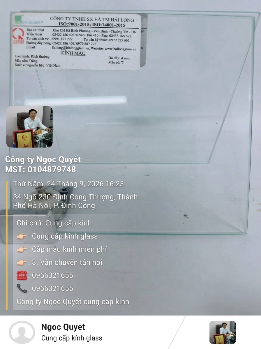 Kính cường lực 4mm trắng